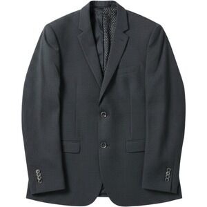 Infinity Linearflex Mens XL Gray Comfort Stretch Two Button Blazer ILBZ-8300